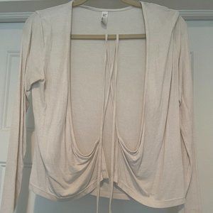 American Apparel White Wrap Top